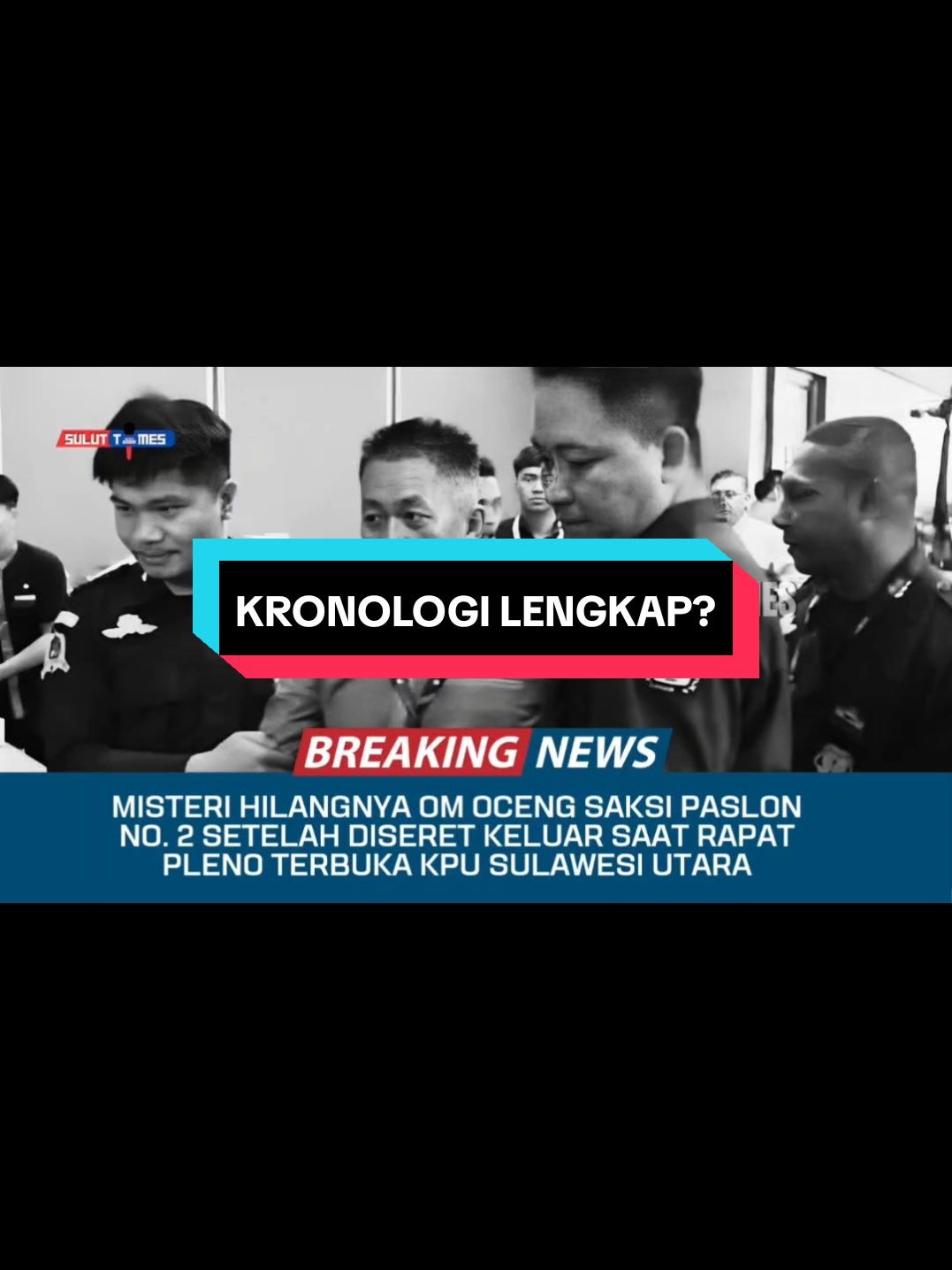 Misteri  hilangnya saksi paslon nomor urut 2 Jootje Rumondor alias Oceng pada saat pleno terbuka KPU Sulut di Swissbell Hotel Manado 6 Desember 2024, akhirnya menemui titik terang. Sebelumnya Oceng  di kabarkan hilang, setelah di keluarkan dari rapat pleno, kemudian viral di media sosial atas peristiwa tersebut. Kompol Sugeng Wahyudi selaku Kabag Ops mengatakan Oceng di kabarkan hilang setelah pihak keluarga melapor di Polsek Wenang. 