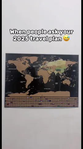 When people ask your 2025 travel plan 😅😅 scratch your visited country with this scratch world map 😊 #worldmap #trave #education #myvisitedcountry #travelplan