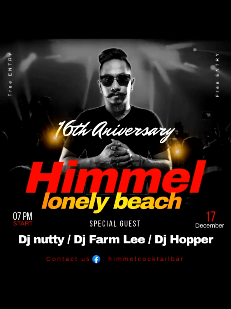 16th Anniversary party  อังคารที่17 ธันวาคม 67#บาร์เกาะช้าง #โลนลี่บีช #lonelybeach #เกาะช้าง #kohchang 