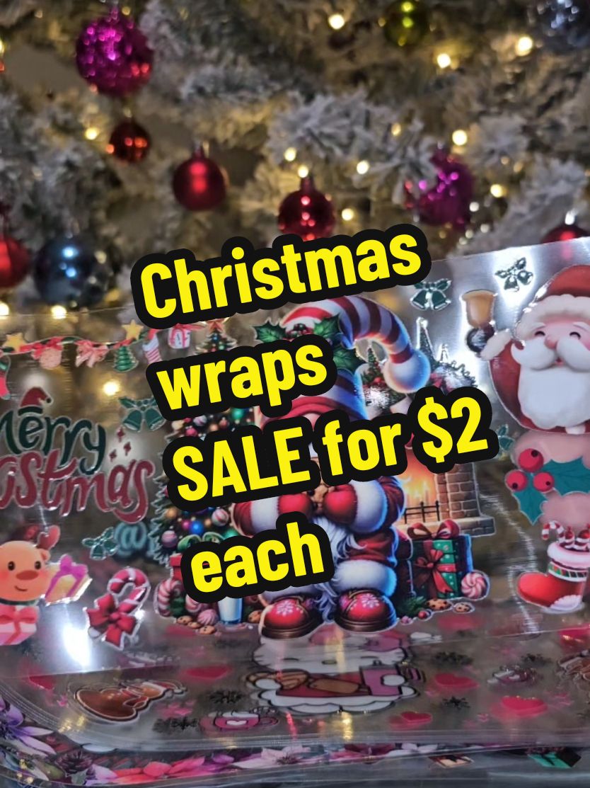 Christmas Wraps on Sale now until Dec 7 Saturday! 