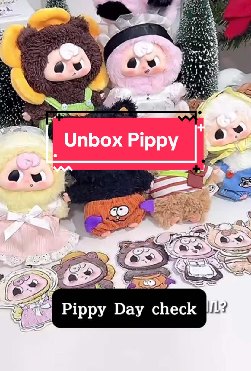 Pippy Day check sắp về hàng 16-18/12 Lại bảo không giống mấy đứa bạn thân nhiều chiện điii :)))) #pippy #pippydaycheck #blindbox #ftfire