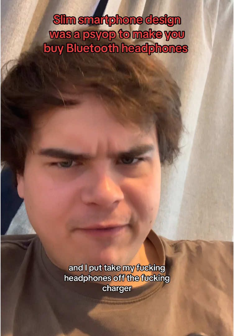 Im viloently sick and can barley move and my headphones died on me so i got mad. Also bluetooth beadphones are cage ment to intrap your soul and make you forget the beautiful simplicity and compatibility  of the 3.5mm headphone jack. They literally could put these things in most modern smartphones but they don’t. I have bought 5 dollar wired headphones that have lasted 10 tomes longer then 70 dolar bluetooth headphones. #bluetoothheadphones #earphones #design #smartphone #wiredearbuds #wiredheaphones #fypシ #fyp #rant 
