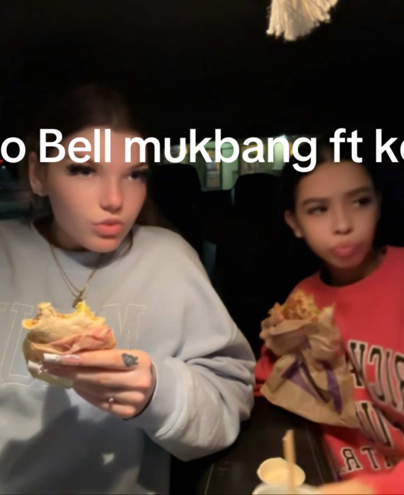 Mukbang ft kelly  - - - - - #mukbang #funny #tacobell #fy #fypシ #fyp #foryou #foryoupage #viral #latina #food #inlove #car #talk #whatwasthat #fart #scary #bestie #fypシ゚viral #winter #viral #mukbang #foryoupagethis #fypage #viraltiktok #hellokitty #bling 