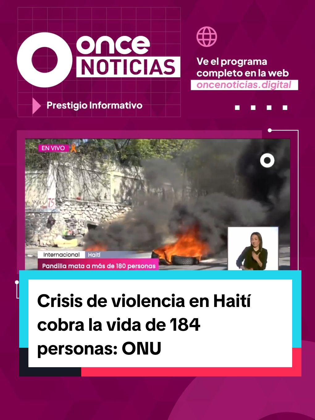 En #Haití, la #ONU confirmó la #muerte de 184 personas a manos de una #pandilla en #PuertoPríncipe, el fin de semana, en medio de la crisis de violencia que vive el país. De las víctimas, la mayoría eran #PersonasMyores de 60 años, además de #niños y #mujeres. #oncenoticias #noticias #elonce #canalonce #noticiastiktok #noticiasen1minuto #noticiasmillennial #noticiasmexico #NoticiarioMatutino #NoticiarioMeridiano #politica #cultura #espectaculos #ciencia #deportes #internacional #internacionales #ViolenciaEnHaití #PandillasEnHaití #PuertoPríncipe #CrisisDeViolencia #MuerteEnHaití #VíctimasDePandillas #NiñosEnRiesgo #MujeresEnHaití #ViolenciaEnPuertoPríncipe #CrisisHumanitaria #DerechosHumanos