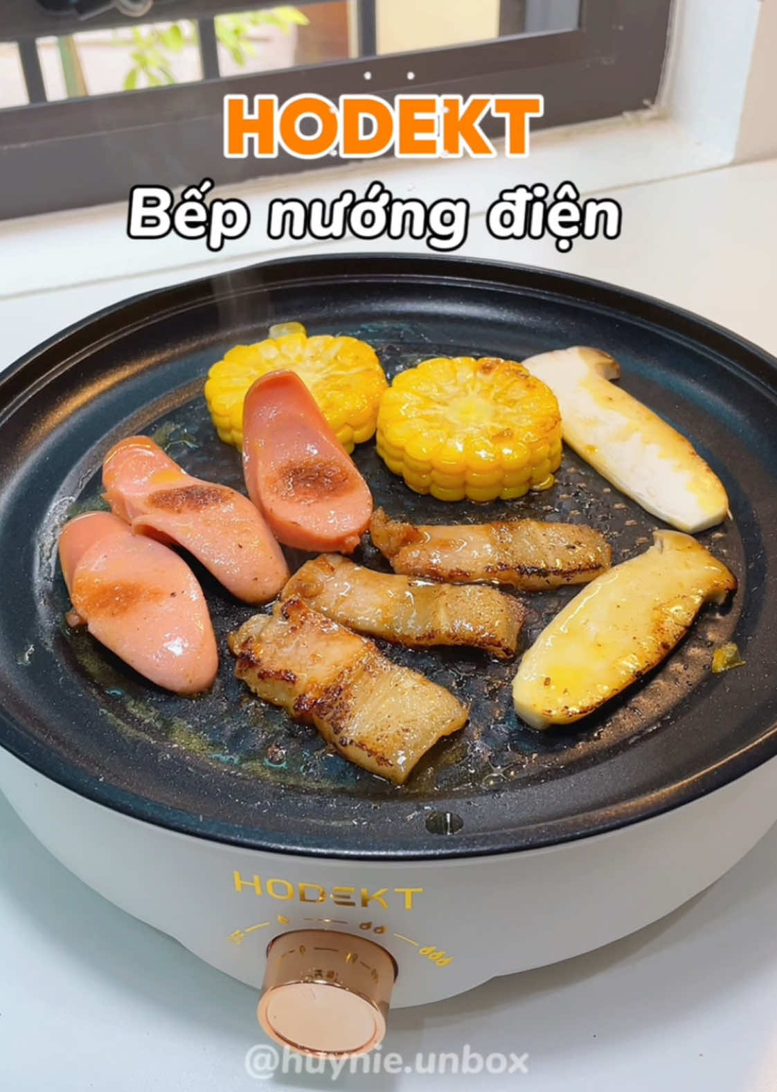 Nghe tiếng xì xẻo thật lofi, độ bắn ko đáng kể, duyệt cái bếp nướng điện HODEKT này nha #bepnuongdien #hodekt #bepnuongdiendanang #huynieunbox #review #xh 