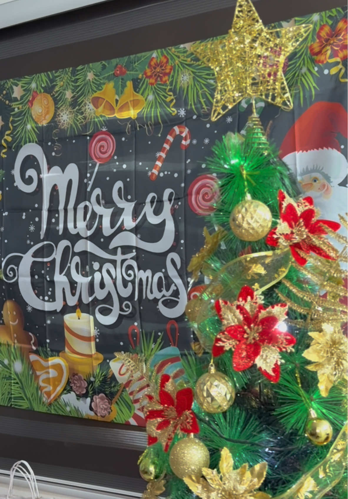 Merry Christmas Backdrop🎄🌲✨ #merrychristmasbackdrop #christmasbackdrop #christmasdecor #christmasdecorations 