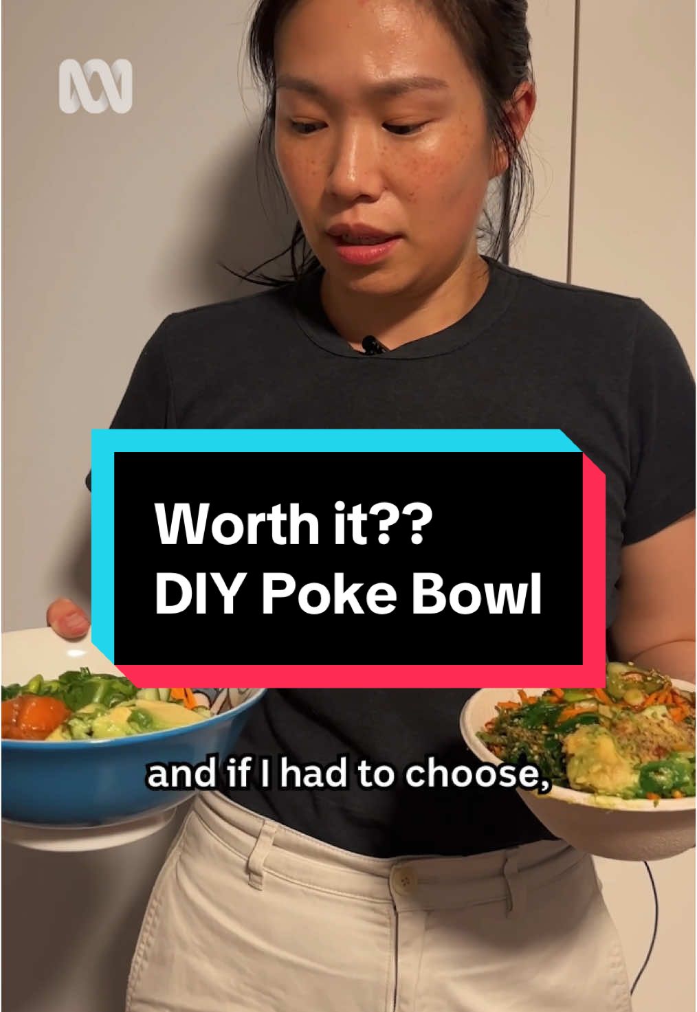 Compare the pair 🎤 @Itsjanicefung #CookWithMe #PokeBowl 