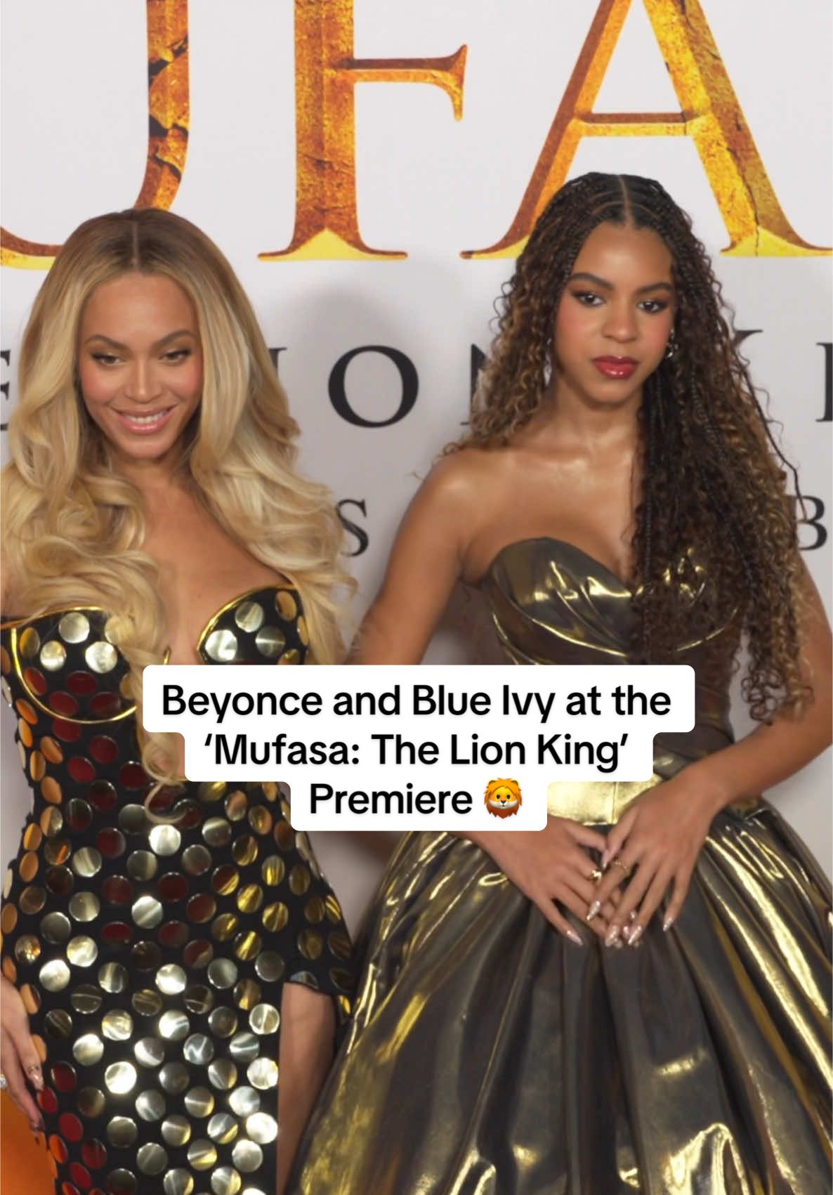 @Beyoncé and Blue Ivy at the ‘Mufasa: The Lion King’ premiere 🦁 #beyonce #blueivy #blueivycarter #mufasa #lionking #thelionking #beyhive 