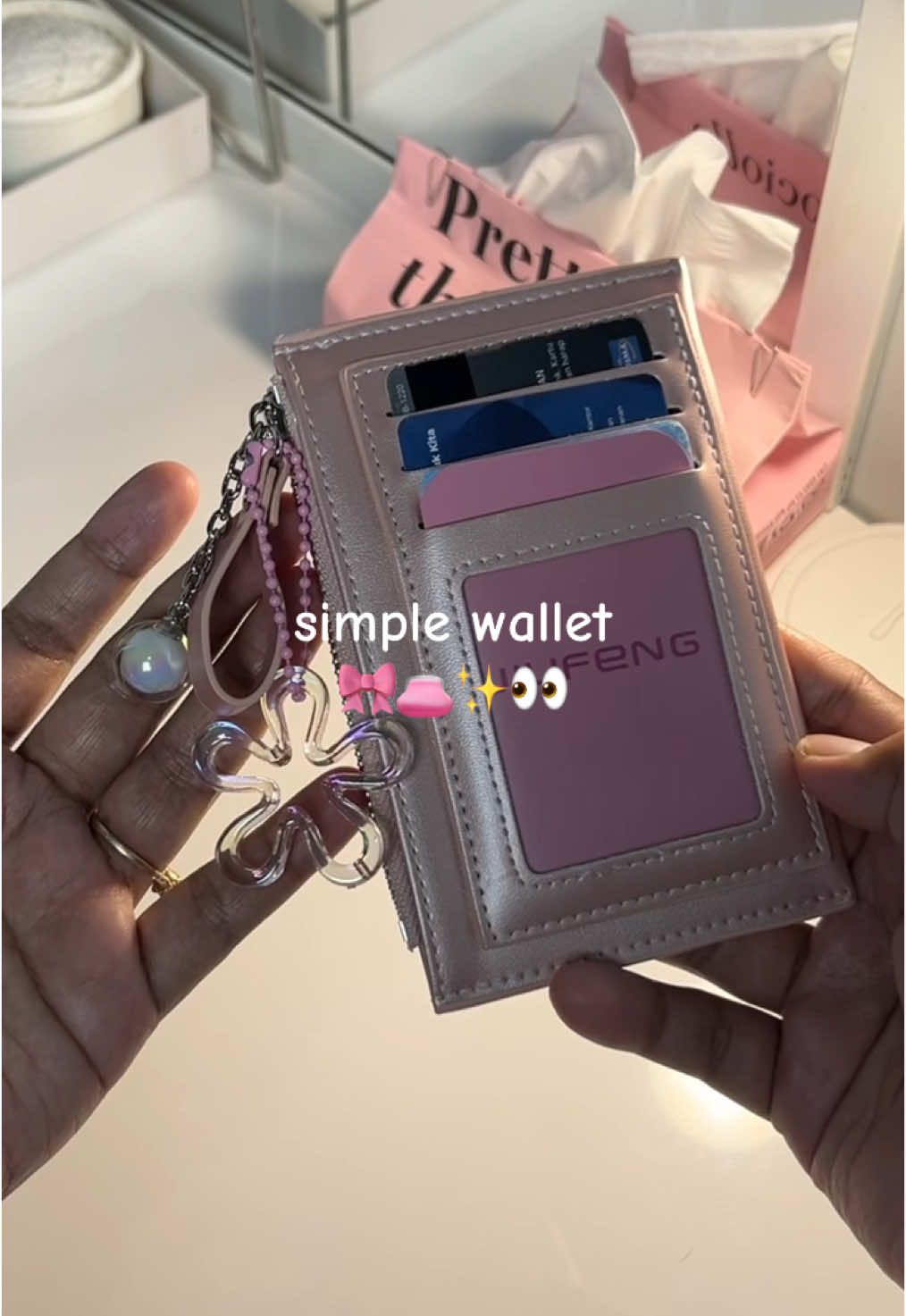 ini lucu parah dan simple bgt dibawa kemana mana.. #wallet #dompetwanita #dompetsimple 