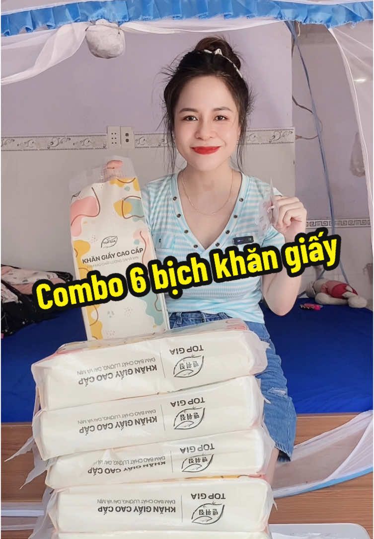 Combo 6 bịch khăn giấy topgia #giấytopgia #antoantienloi #khăngiaydanang 