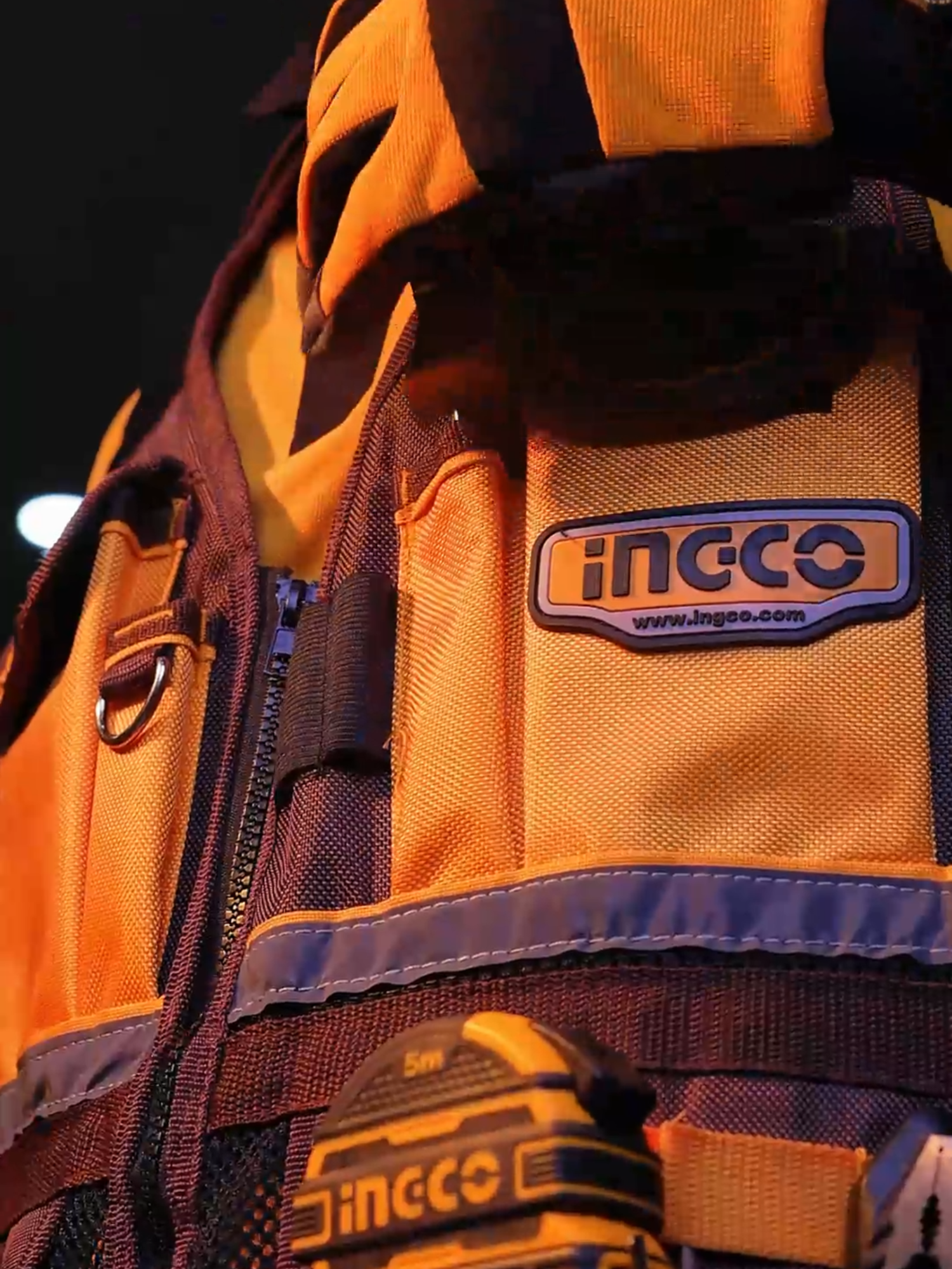 When functionality meets style! 💼✨ The HTVT09028 Tool Vest keeps your tools within reach and you looking sharp on the job. 🛠️🔥 #ToolLife #HTVT09028 #WorkSmartWithINGCO