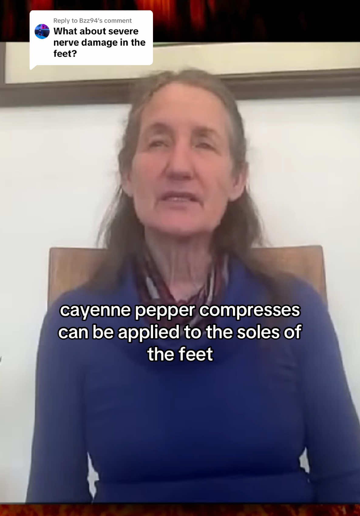 Replying to @Bzz94 Barbara O’Neill speaking about cayenne pepper benefits for peripheral neuropathy. #barbaraoneill #cayennepepper #neuropathy 