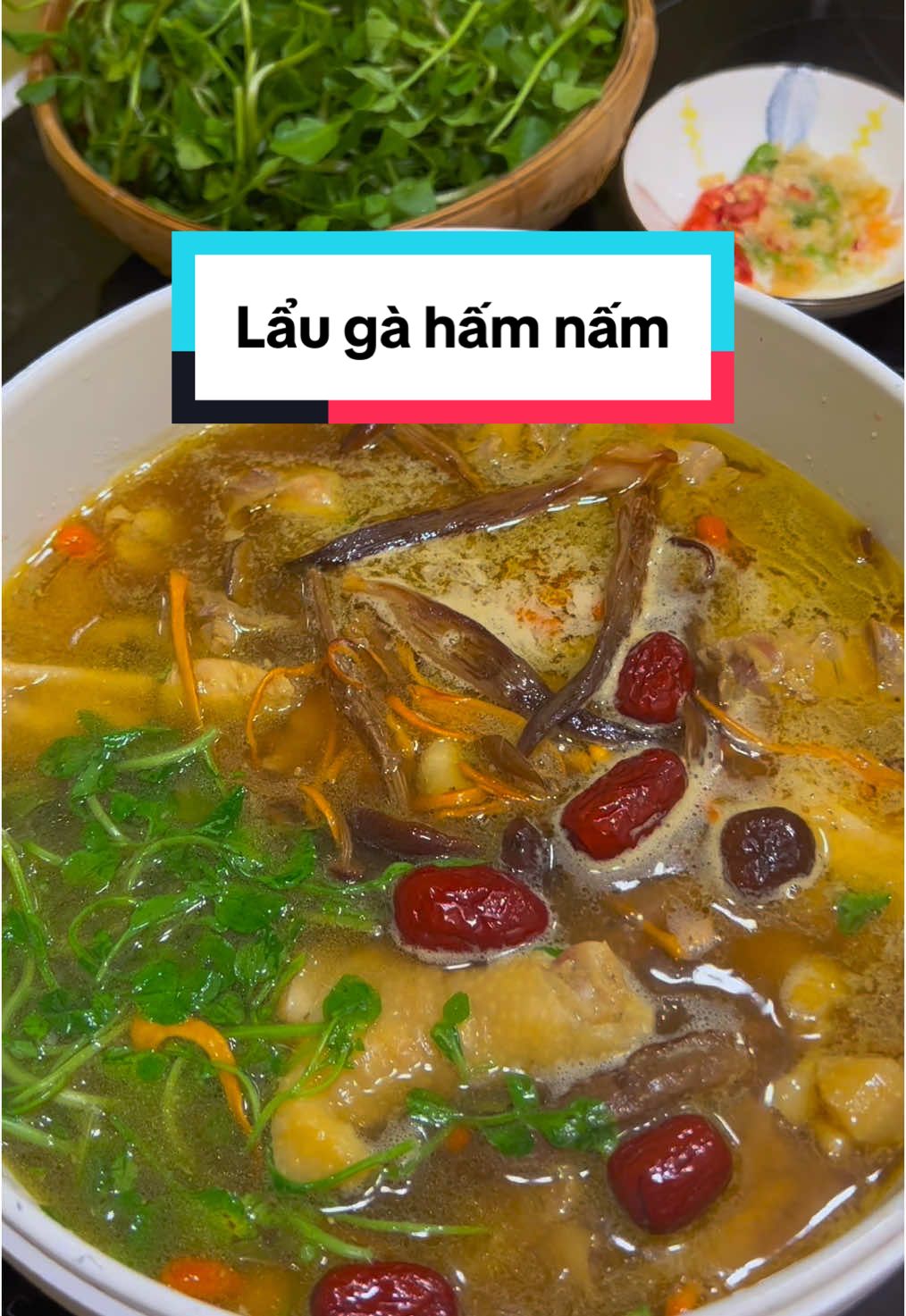 Lẩu gà hầm nấm.  #ăncungtiktok #cooking #suckhoe #tea #healthy #willbewell #setnamquy