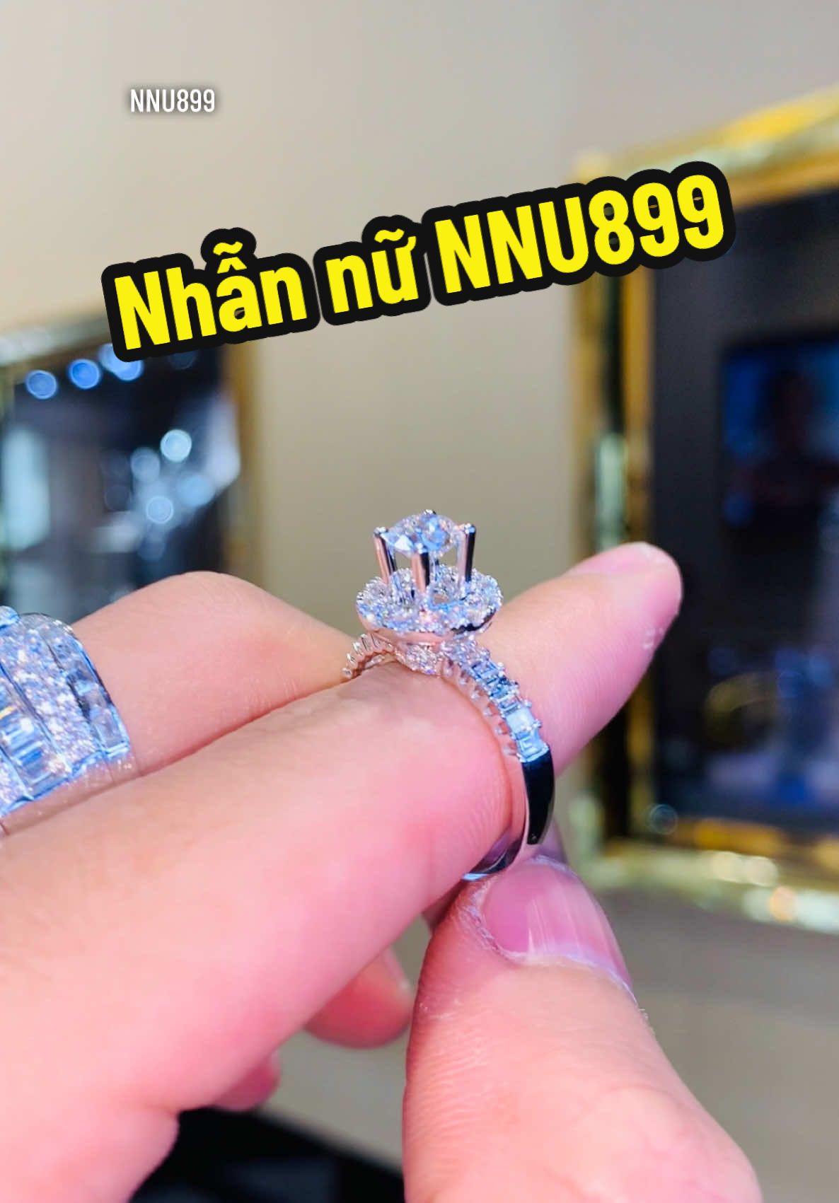 Nhẫn kim cương halo nhẹ nhàng tôn viên chủ 💎 #tamluxury #tamluxurydiamondjewelry #trangsuc #kimcuong #nhẫnđẹp #xuhuongtiktok 