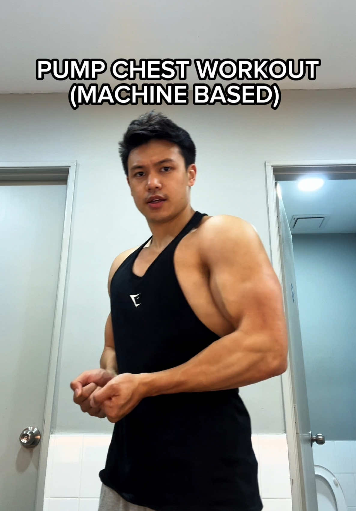 Chest Pump Workout 💪🏻 - 1. Single Chest Press Machine - 3 x 10 2. Cable Flys - 3 x 10 3. Machine Chest Press - 3 x 10 - #Fitness #motivation #motivationalvideos #inspiration #gymmotivation #workout #discipline #muscles #squats #gains #exercise #healthy #bodygoals #health #training #explore #gym #Lifestyle #sport #follow #intense #gymshark #youngla #fyp #foryoupage #GymTok #funny #gymhumour