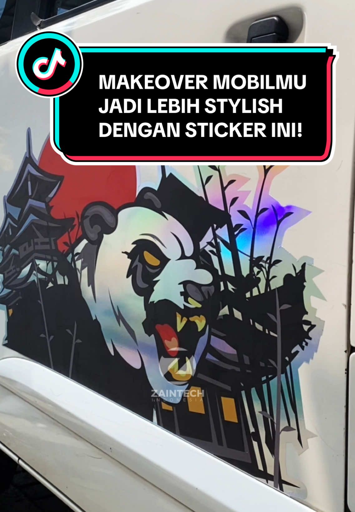 Udah mau 2025 mobilmu kok masih polos aja? Pasangin sticker decal hologram dong! #stickermobil #stickerthailook #decalmobil #stickerhologram #stikermobil 