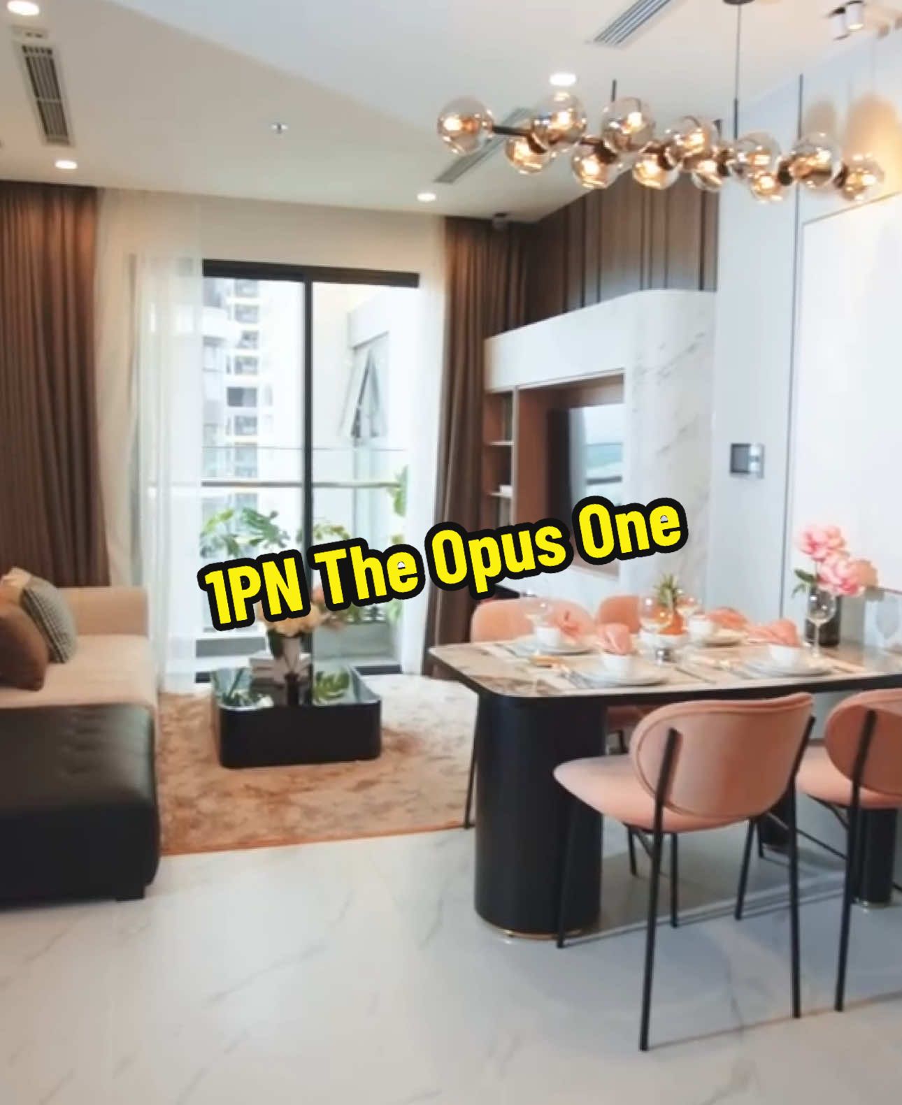 Thiết kế 1PN The Opus One . 🥰#theopusone #thebeverly #vinhomesgrandpark #hoaithoa #bdscungthoa