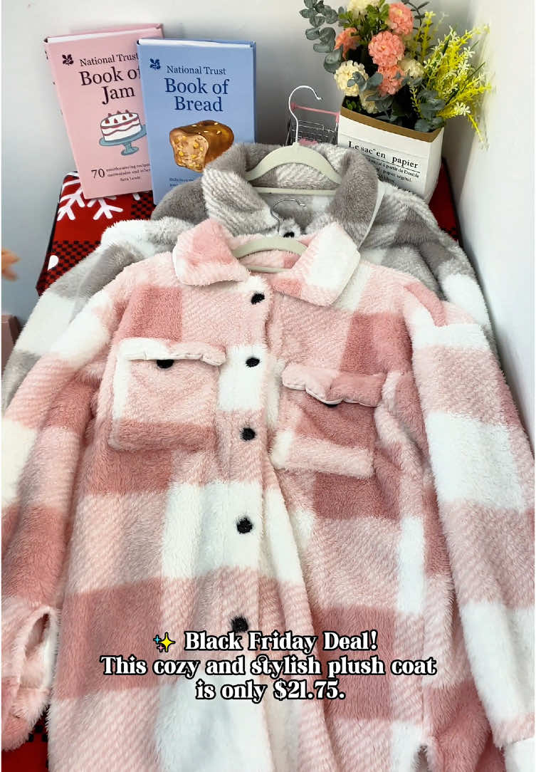 #foryou #us #TikTokShop #fyp #plushcoat #winterstyle #cozyfashion #blackfridaydeal #cybermonday2024 #staywarm #spotlightfinds