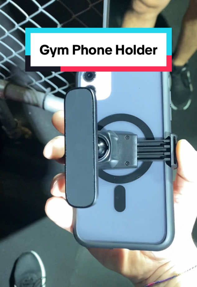 This Magnetic Gym Phone holder is the way to go! #GymTok #giftideas #gymrat #fitnessmotivation #fitnessjourney #TikTokMadeMeBuylt #workoutroutine 