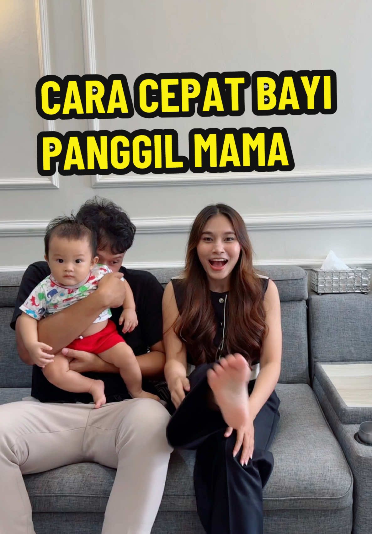 Cara cepat bayi panggil MAMA. Baru 7 bulan hidup di dunia nak hehehe apakah kelak mami harus parenting VOC seperti Lek Damis? 😇🧹