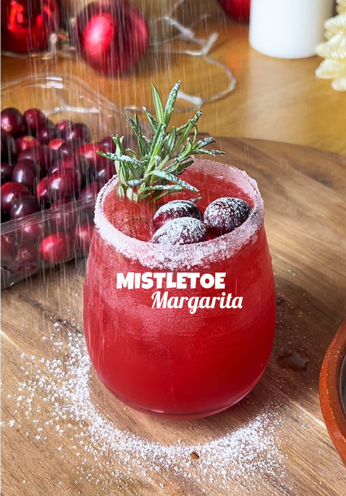 Mistletoe Margarita  Ingredients: 2 oz tequila 1 oz orange juice 1 oz cranberry juice 0.5 oz grenadine 0.5 oz lemon juice Optional: Ginger beer (for an extra kick) Lemon juice and sugar (for rimming the glass) Garnish: Fresh rosemary sprig and cranberries How to Make: *Prepare your glass by rimming it with lemon juice and dipping it in sugar. *In a shaker, combine tequila, orange juice, cranberry juice, grenadine, and lemon juice. Add ice and shake well until chilled. *Strain the mixture into the prepared glass over fresh ice. *Optional: Top up with a splash of ginger beer *Garnish with a sprig of rosemary and a few cranberries. Cheers to a holiday season! xx #holidaycocktails #christmasdrinks #christmascocktails #festivedrinks #holidayrecipes #christmasrecipe #cocktails #cocktailrecipes #cocktailinspiration #cocktails30sec #margarita #tequila #cheers 