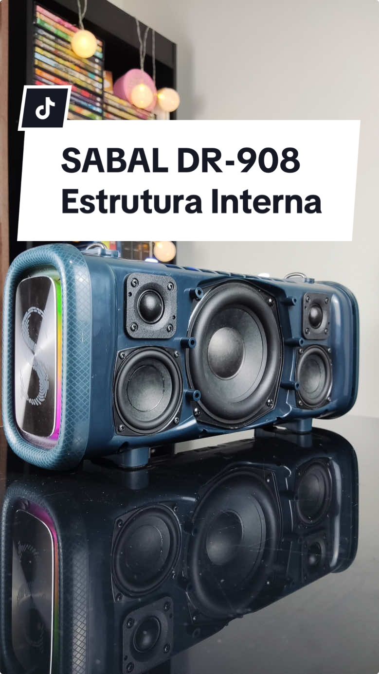 Revelação da estrutura interna!#caixadesom #sombluetooth # #tech #sabaladr908 #som 