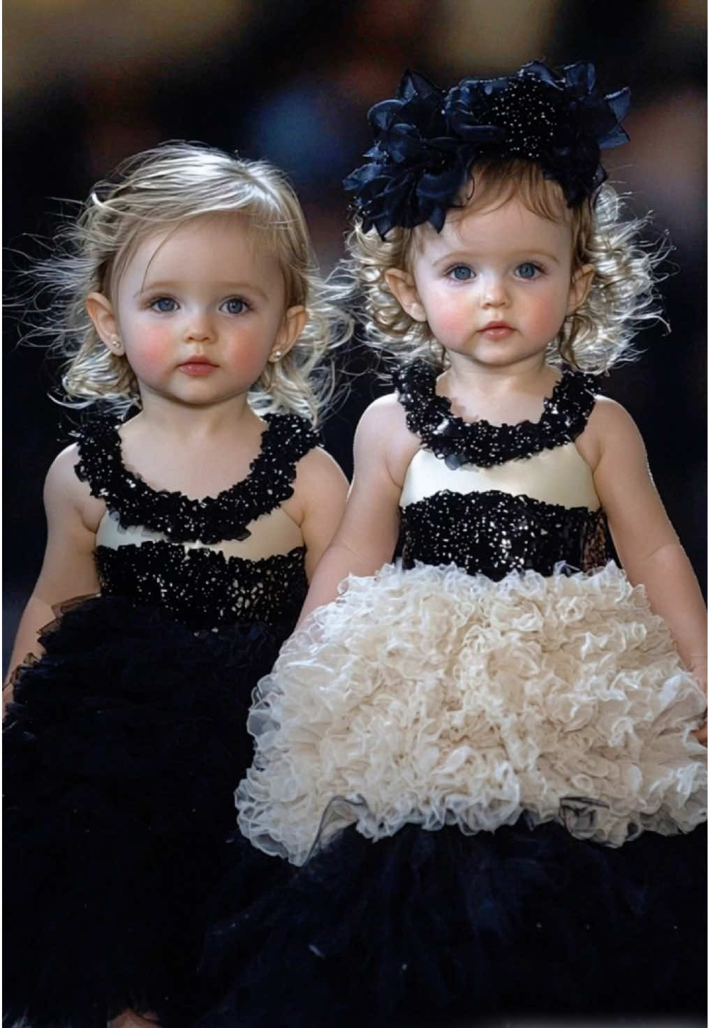 Adorable Baby Runway Stars❤️👫 #baby #cutebaby #babyvideos #babydance #babyshorts #AI #Runway #fyp #viral #kawaii #BabyFashionShow #ForYou #bebe 