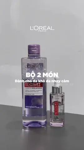 Bộ đôi dành cho da khô, da nhạy cảm #lorealparis_vn #goclamdep #reviewlamdep #muataitiktokshop #nuoctaytrang #duongam #oapbaslive #haidangbas 
