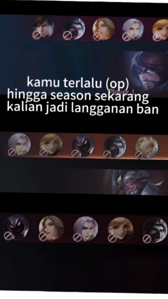 di ban semua hero gua #assasin #mobilelegends_id #jungler #xyzcba #fyp 