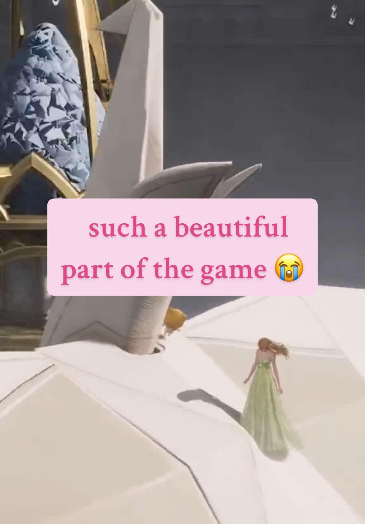 I started crying as soon as the music began playing 🥹😭 this was such a beautiful part of the game. Infinity Nikki is so special and I can’t wait to experience more 🥹🩷 @Infinity Nikki  #infinitynikki #pcgames #ps5games #mobilegames #cozygames 