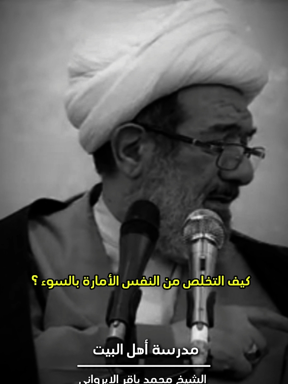 كيف التخلص من النفس الأمّارة بالسوء ؟  #الشيخ_باقر_الايرواني  #علي_لؤي #مدرسة_أهل_البيت 