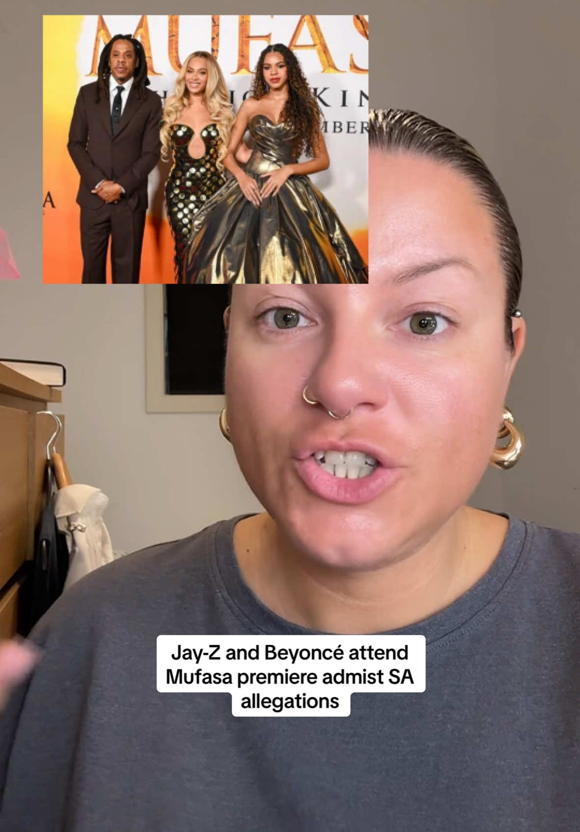 Jay-Z and Beyoncé attend Mufasa premiere admist SA allegations #jayz #jayzlawsuit #beyonceandjayz #tinaknowles #mufasapremiere 