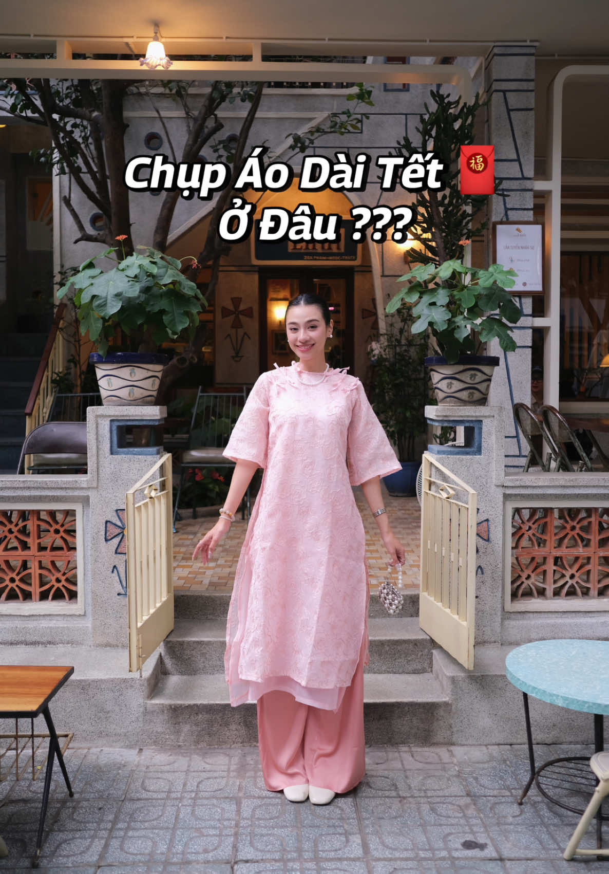 Chụp Áo Dài Tết ở đâu - Linh Cafe quận 3 #fyp #aodai 