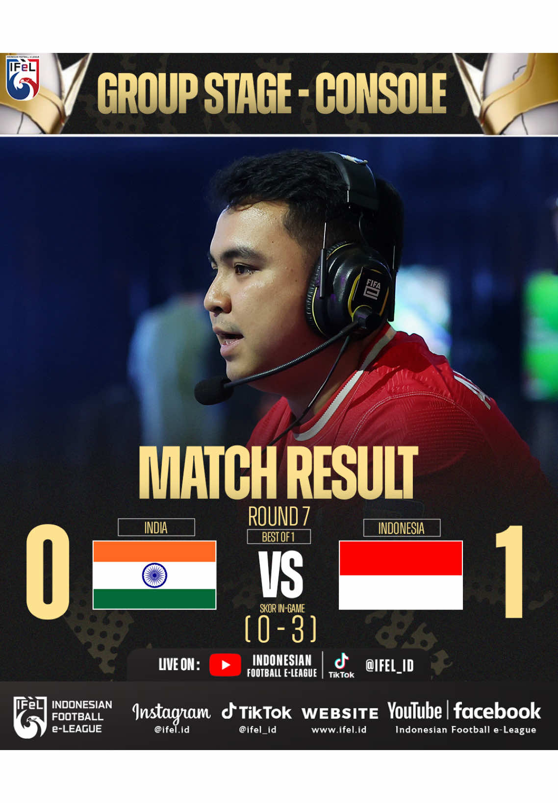 ROUND 7 | INDONESIA🇮🇩 VS INDIA🇮🇳🔥 #IFeL #ifelditiktok #indonesianfootballeleague #eFootball #eFootballIndonesia #FeWCRL #FeWCeFootball #efootballmobile #efootball2025 #timnasindonesia #FIFAe #timnasday