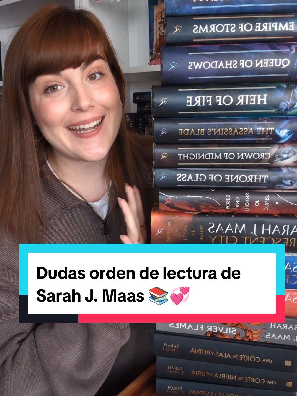 Dudas más frecuentes sobre el orden de lectura de los libros de Sarah J. Maas 📚🖤 #BookTok #boktokespaña #booktokespañol #sarahjmaas #acotar #rhysand #tronodecristal 