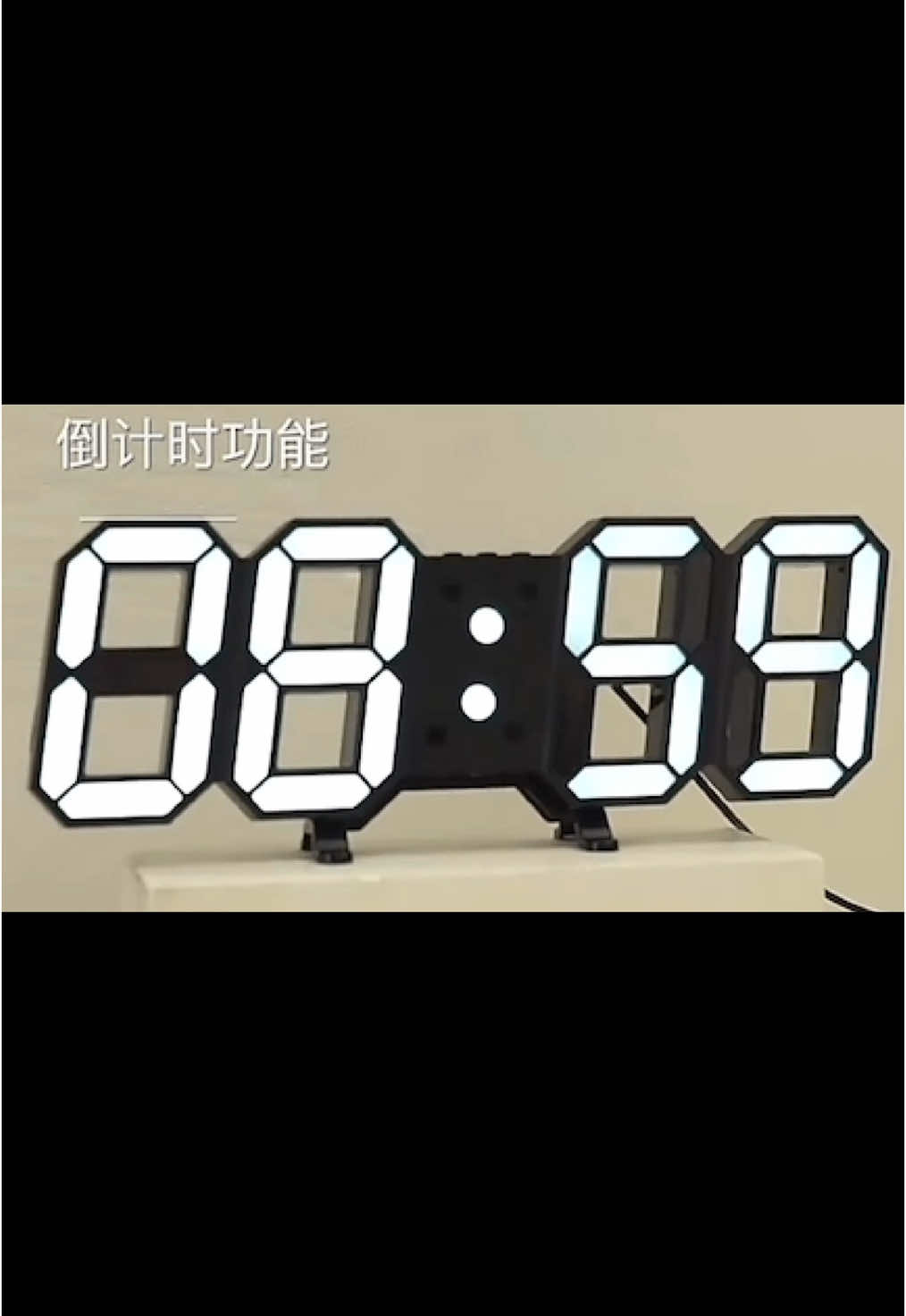 3D LED Digital Clock~ #clock #alarm #digital #led #3D #night #light #wall #desktop #foryou #Home #office 