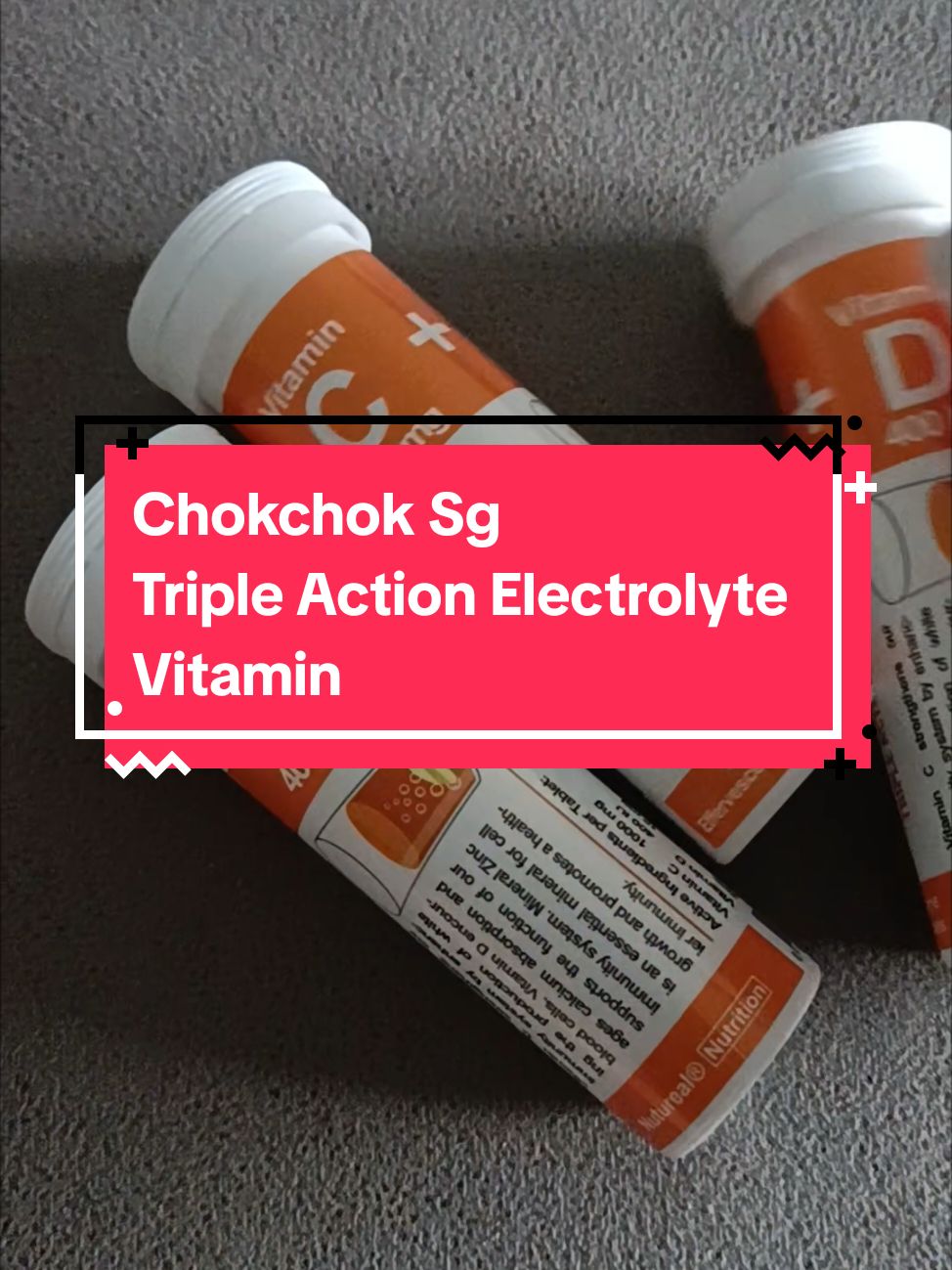 Triple Action Electrolyte Vitamin C Vitamin D and Zinc Effervescent #vitamin #vitaminc #vitamind #tripleaction #electrolyte #fyp #foryou #TikTokMadeMeBuyIt #rookiet #tiktokshoplifestyle #tiktokshopsgsale #tiktokshopsg #weeklywedrush #createtowin #tiktoksingapore #sgbrandweek