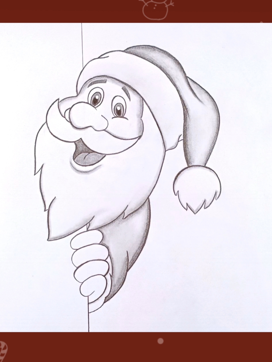 How to Draw Santa Clause  #art #viral #trending #foruyou #foruoupage #drawing #pencildrawing #jeshart #christmas #santaclaus #merrychristmas 