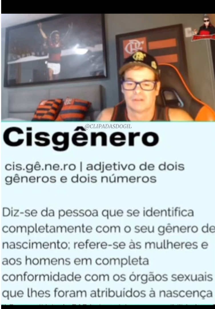 GIL NÃO É CISGÊNERO! KKKKK🤣 #vaiprofy #fernandogil #Flamengo 