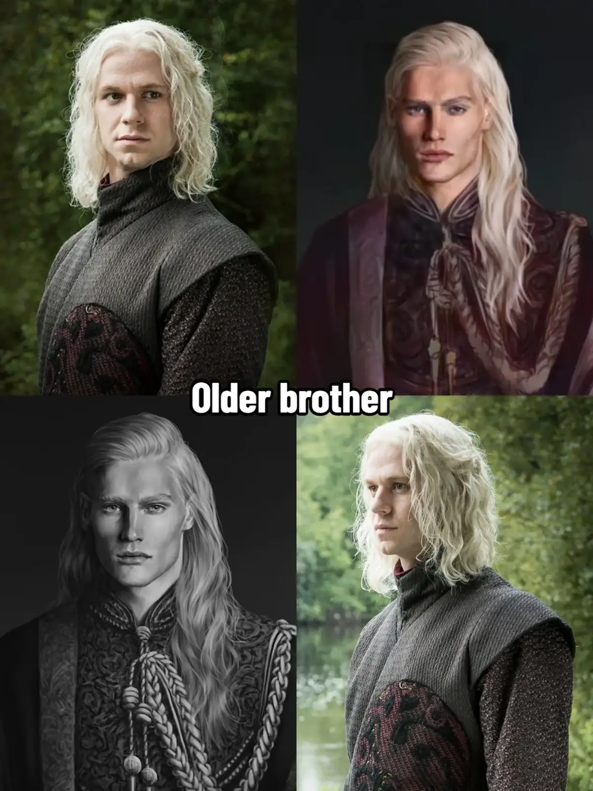 #gameofthrones #got #daenerystargaryen #viserysiiitargaryen #rhaegartargaryen #older #middle #younger #brother #sister 