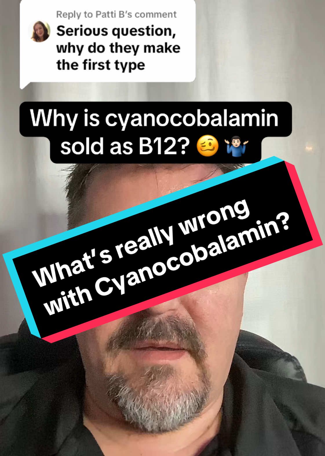 Replying to @Patti B Why is Cyanocobalamin sold as B12? 🤷🏻‍♂️ #vitamins #supplements #b12 #cyanocobalamin ##DidYouKnow