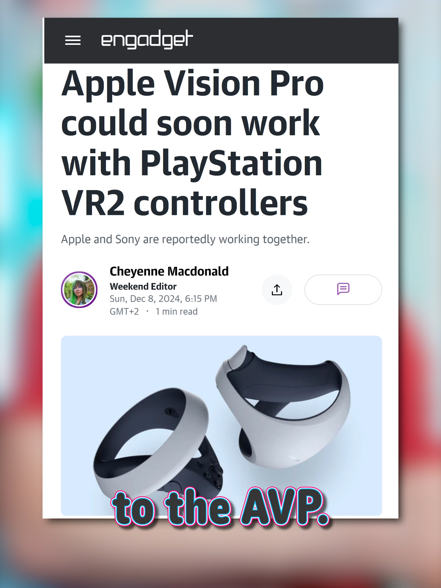 AVP PSVR2 Controllers