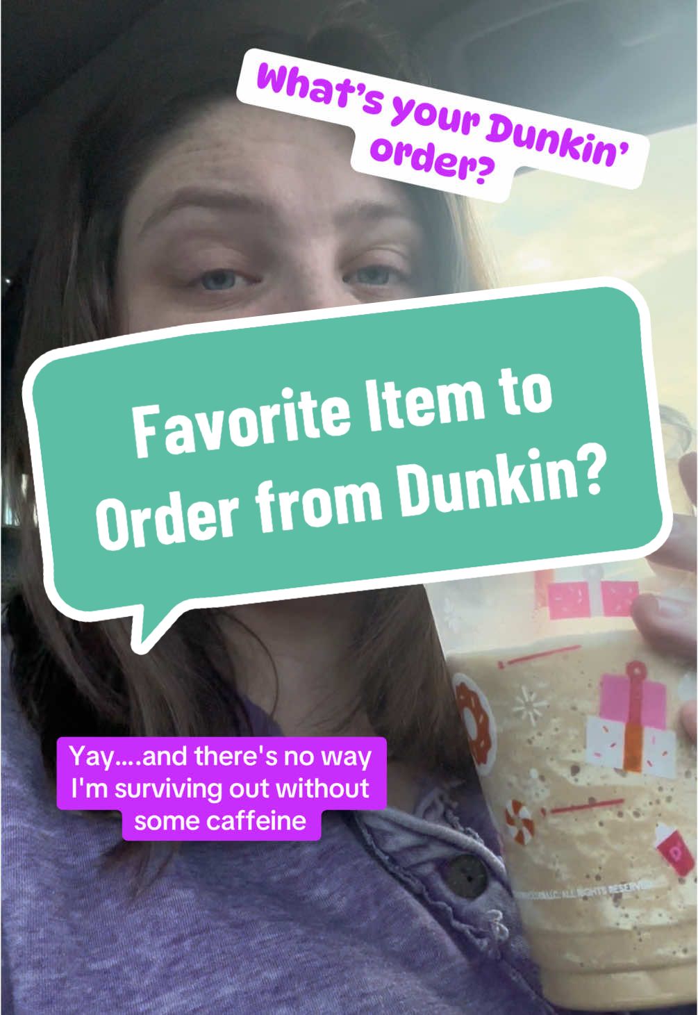 What’s your favorite item to order from Dunkin’ Donuts? #needcoffee #coffeetiktok #caffeineaddiction #dunkindonuts #dunkin #morningvibes 