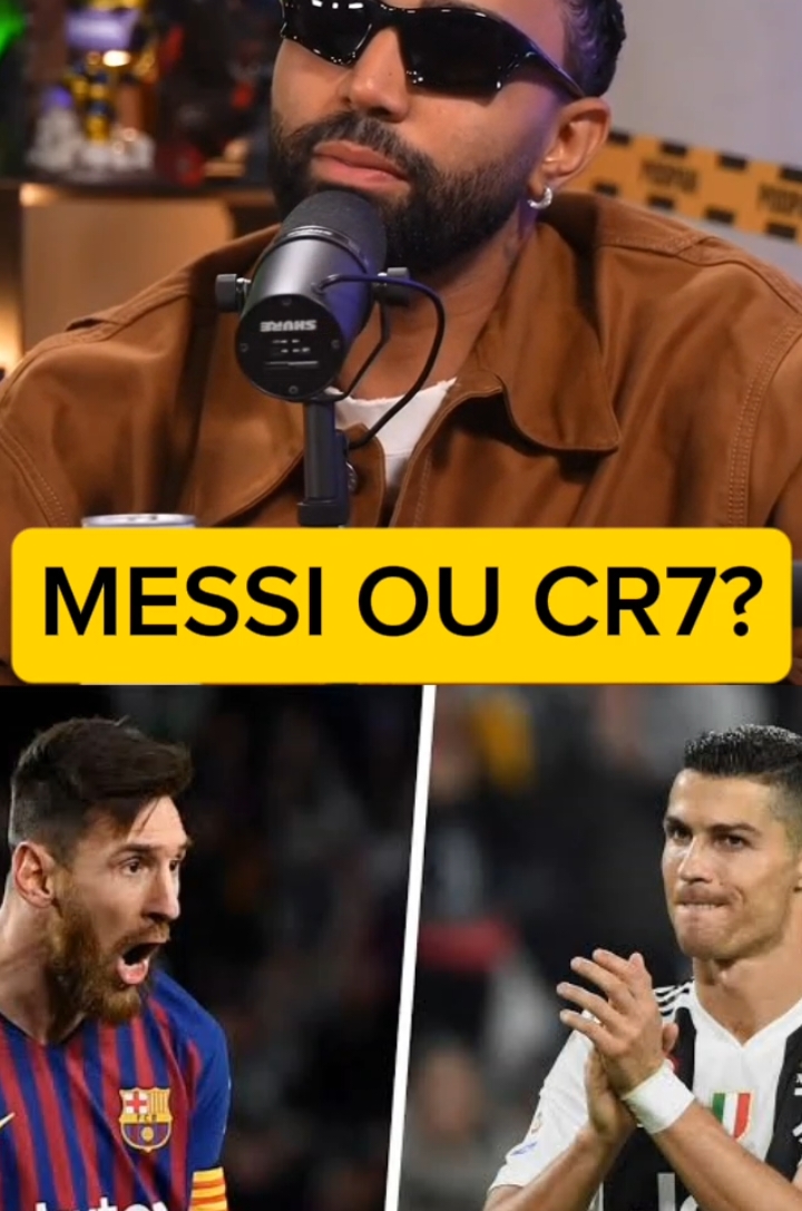 Messi ou Cristiano Ronaldo? #gabigol #messi_king #cr7cristianoronaldo #podpahcortes #podpah 