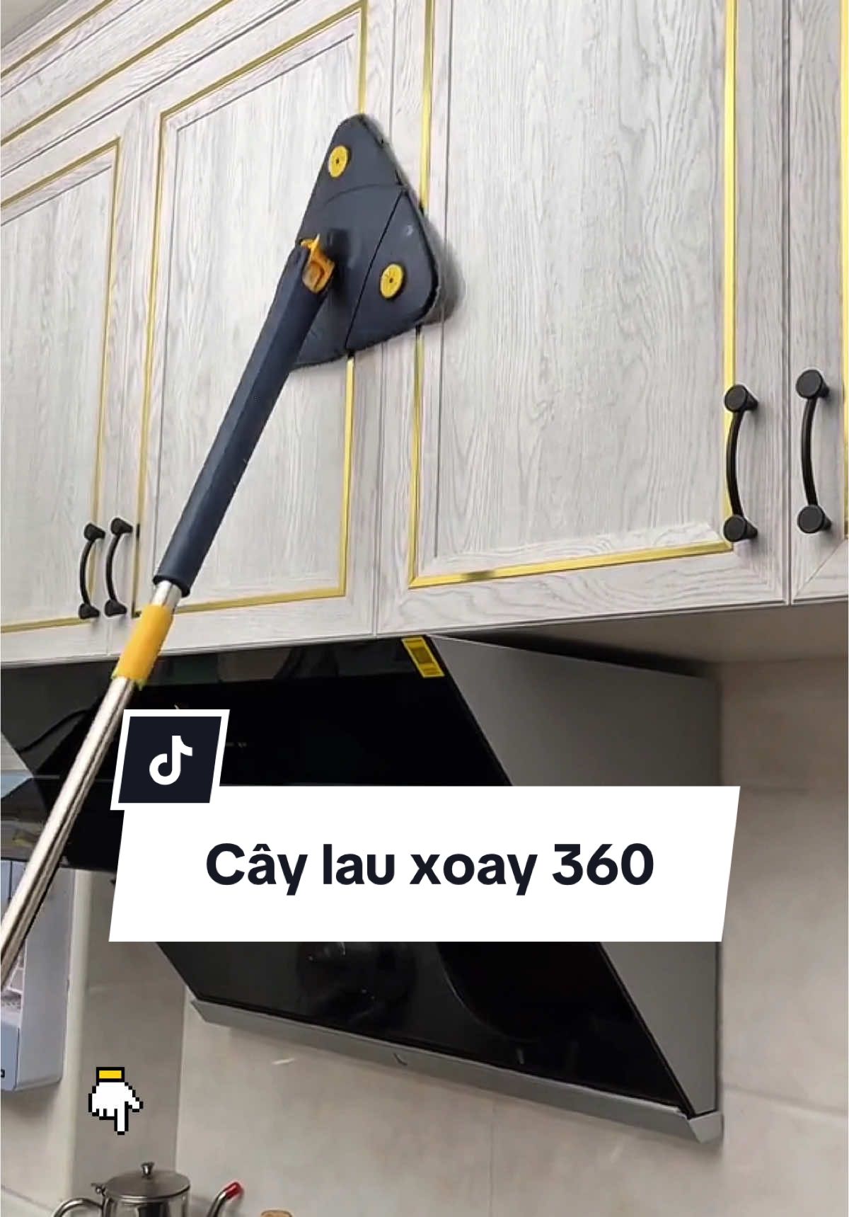 Cây lau nhà, lau trần hình tam giác xoay 360 tiện lợi #xuhuong #sieuthigiadung4 #caylaunha #caylaunhatuvat #caylaunhathongminh #caylaunhatuvat #caylaubep #thinhhanh #muasamcungtiktok 