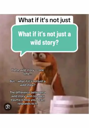 Here’s the thing about those wild stories — If they still shape how you act today (like people-pleasing, overachieving, or constantly feeling 