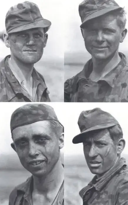 The war weary faces of a Tiger Tank crew during the Battle of Kursk, July 1943.