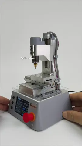 Ultra-mini CNC Machine Model   This is an ultra-mini CNC machine model with an astonishingly small size, ranking among the smallest of its kind in the world. Although it's not designed for large-scale industrial production, it has replicated the core functions and features of CNC machine tools in their entirety.   It is precisely controlled by a CNC system, which can manage four motion axes and supports four-axis simultaneous motion. Each axis of the three-axis machining center can operate independently, just like a real machine tool. Through programmable import, it can achieve a variety of simulated machining operations. Whether it's shaping simple geometries or simulating the contours of complex parts, it can present them accurately.   The primary value of this model lies in its outstanding ornamental and educational significance. Its exquisite exterior design makes it an attractive display focus in any space. Placed on a desk or in a display cabinet, it instantly showcases a unique technological taste and mechanical aesthetics. For mechanical enthusiasts, it's a charming collectible that can satisfy their passion for and curiosity about precision machinery. In the field of education, it's an indispensable visual teaching aid that helps students and researchers gain a deep understanding of the working principles and operation logic of CNC machine tools and embark on a wonderful journey of exploring the mechanical world. #DIY #press #model #Mini #drill #punch #lathe #vise  #vice #bench #svanfon #benchvise #benchvice #benchdrill #Miniature #Smallmachines  #CNC #Milling #airhammer #powerhammer #svanfonmodels #svanfonmicromech #models #machine  #handicraft #CNC #cncmachining #CNCmilling #cncmachine #cncprogramming #minimodel #MiniLathe #MiniLatheTool #PrecisionLathe #LatheProcessing #MicroLathe #CreativeLatheWork #svanfon #LatheForSmallParts  #HandmadeLatheProjects #wwwsvanfoncom #LatheInspiration #LatheTechniques #Punchmodel #pressmachine #punchmachine #punchpress #ModelMaking #ModelPrecision #JewelryInspiration #WatchAccessories #ModelEnthusiastTool #ClockMakingParts #FineModelFinish #ScaleAccuracyModel #CreativeModelDesign #HandmadeModelArt #ModelAccessoriesCraft 