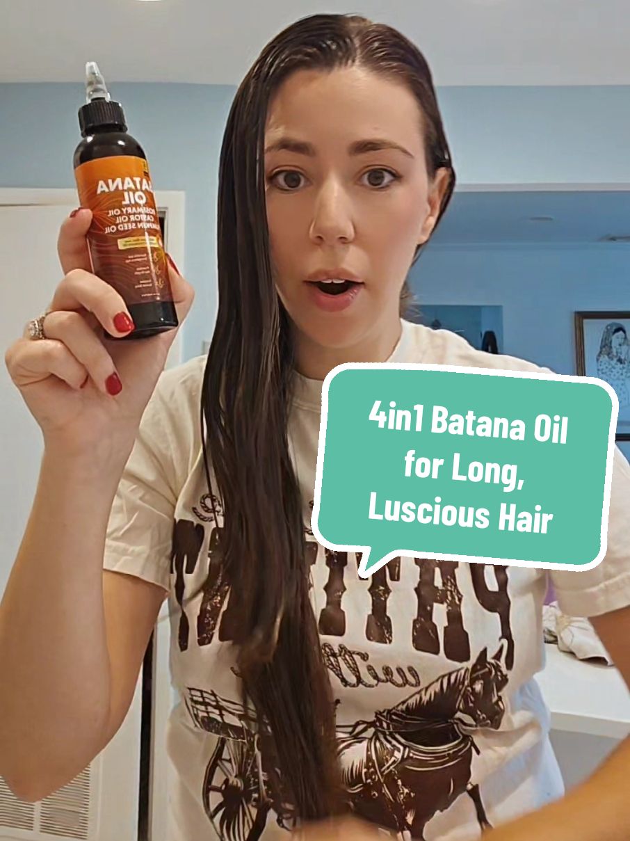 Do you see how long and healthy my hair looks?? 😍 This 4in1 Liquid Batana Hair Oil will always be part of my beauty routine now that I've found it! 👉🏻GRAB YOURS ON SALE TODAY!! #batanaoil #batanaoilbenefits #hairoil #rosemaryoil #castoroil #pumpkinseedoil #beautifulhair #shinyhair #thickhair #resultsmayvary #hair #hairtok #momhair #recedinghairline #postpartumhairloss #longhairdontcare #tiktokshopholidayhaul 