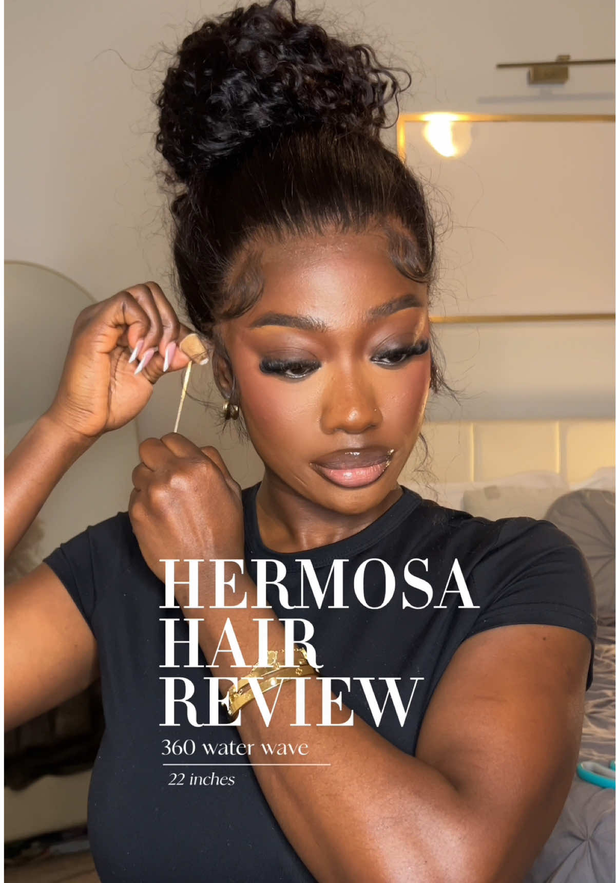 I’m obsessed 😍 @hermosahair  @Hermosahair_360wigs Hermosa hair- Glueless 360water wave wig 22 inches, Up To $100 OFF #360wig#hermosahairwig #merrychristmas #wiginstall #wiginfluencer #fallhair 